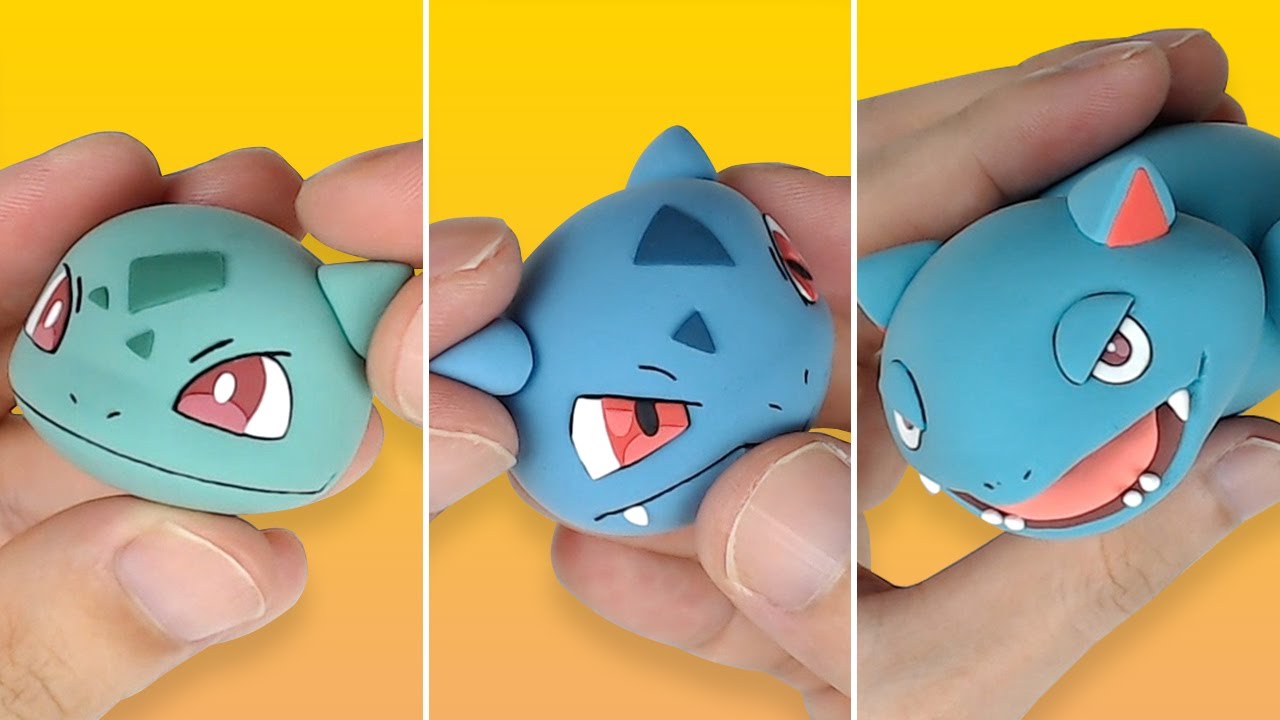 Pokémon Figures Making - Bulbasaur line!!(Ivysaur, Venusaur) | Clay Art