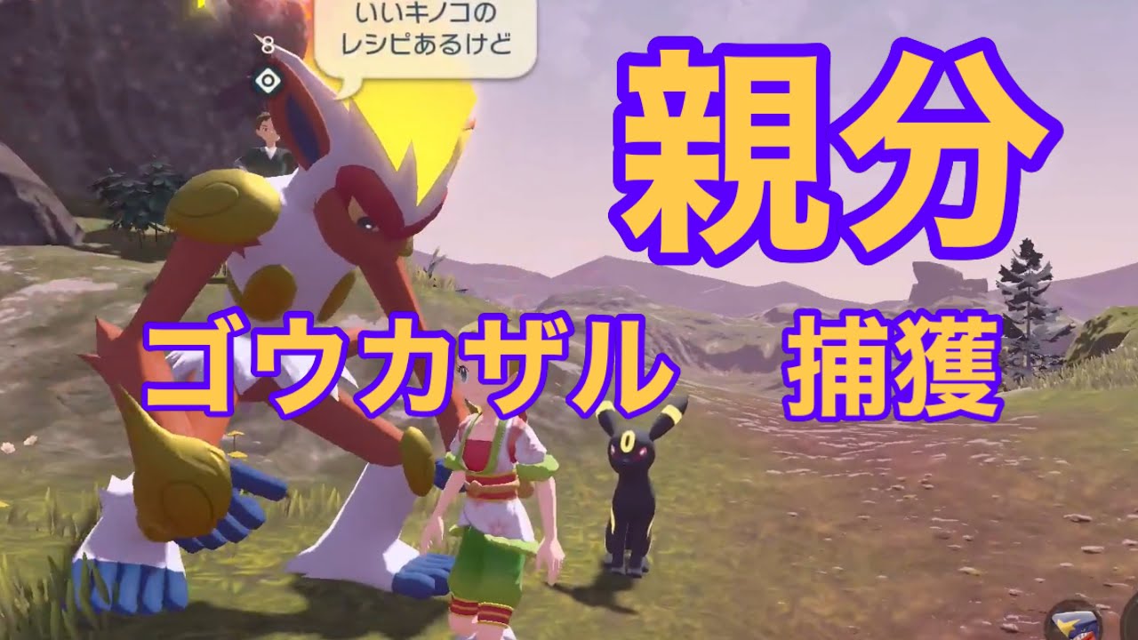 【Pokémon LEGENDS アルセウス】親分ゴウカザル入手方法