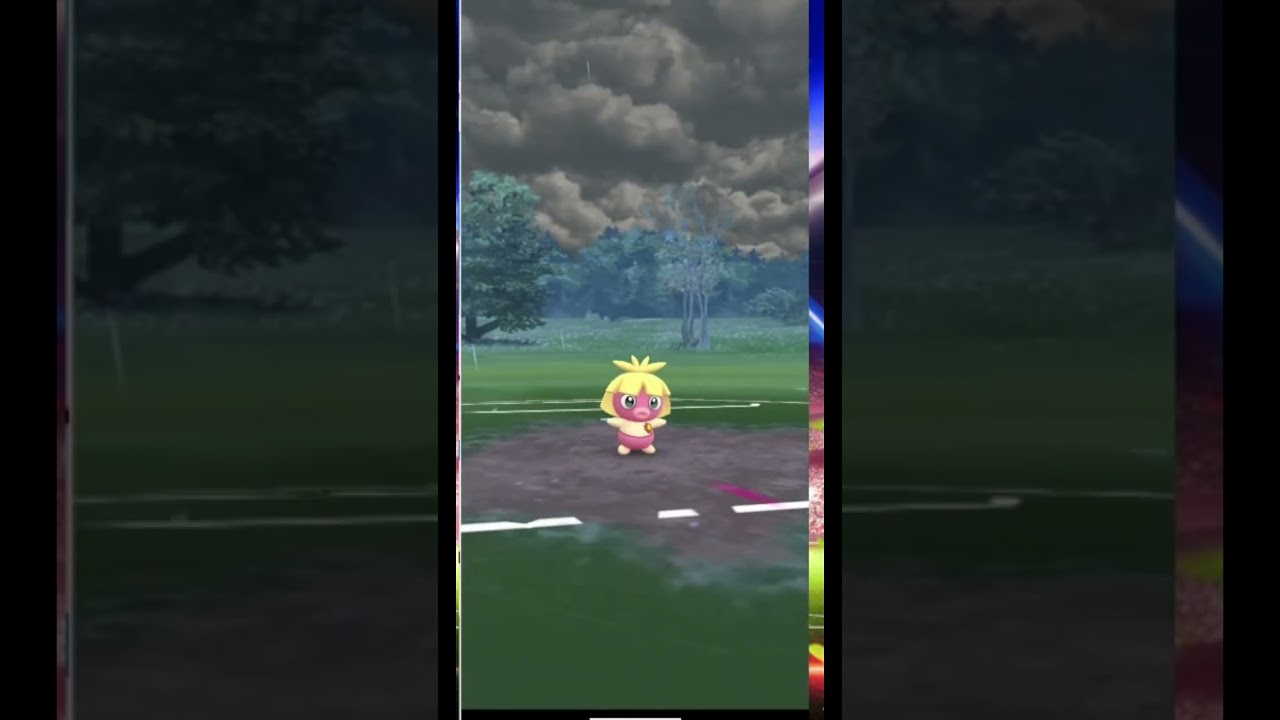 （ポケモンGo）伝説ポケモンファイアーと張り合うムチュール　＃shorts　 #ポケモンgo