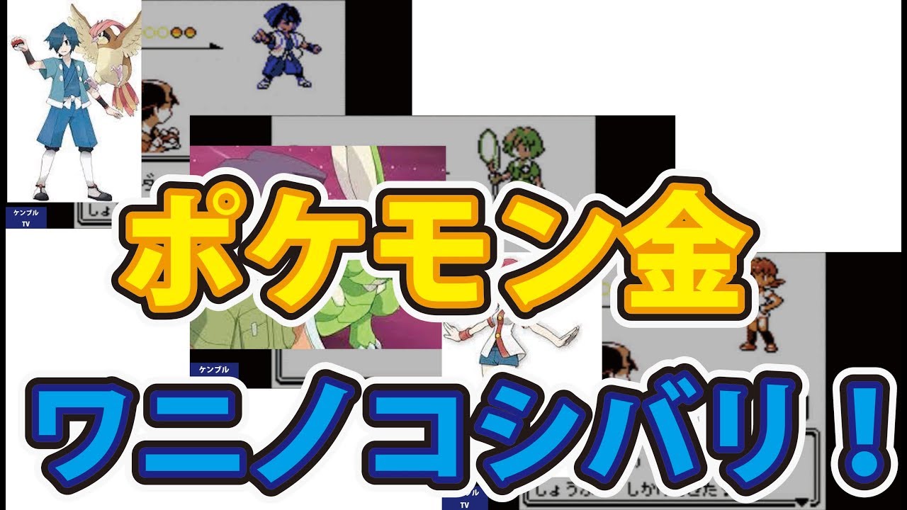 ポケモン金銀 １８年振りの対決！ ワニノコ１匹シバリでリーグ制覇まで！ジムリーダー戦！Poketmonster sirver/gold!