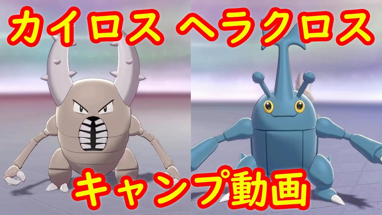 【カイロス ヘラクロス】出現場所 攻略 + キャンプで遊ぶ【鎧の孤島 ポケモン剣盾DLC】