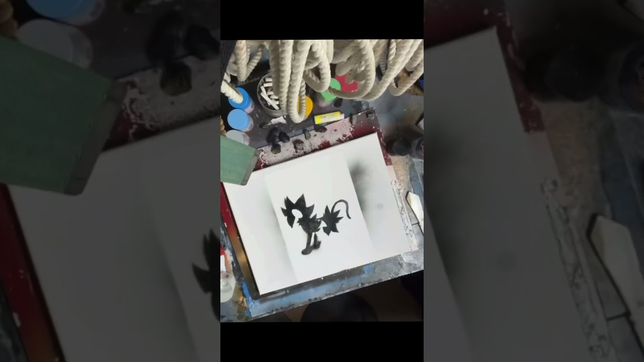 スプレーアートでポケモン描いてみた【レントラー編】#shorts
