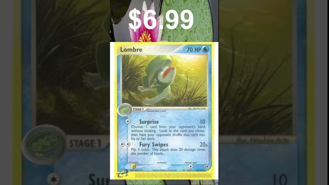 Top 5 Most Expensive Lombre Cards! #cool #pokemon #fyp #shorts #love #top5 #top10 #tcg #ten #five
