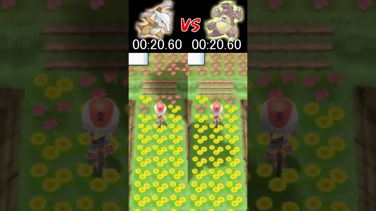 ガルーラ VS ガラガラ 速いのはどっち？【ポケモンBDSP】#shorts