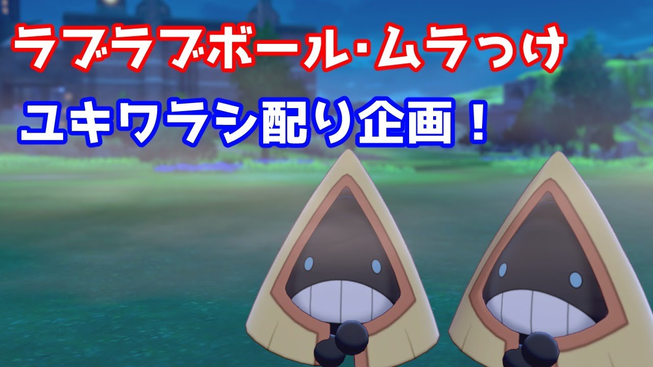 【ポケモン剣盾】ラブラブボール夢ユキワラシ配布企画！【詳細読んでね】