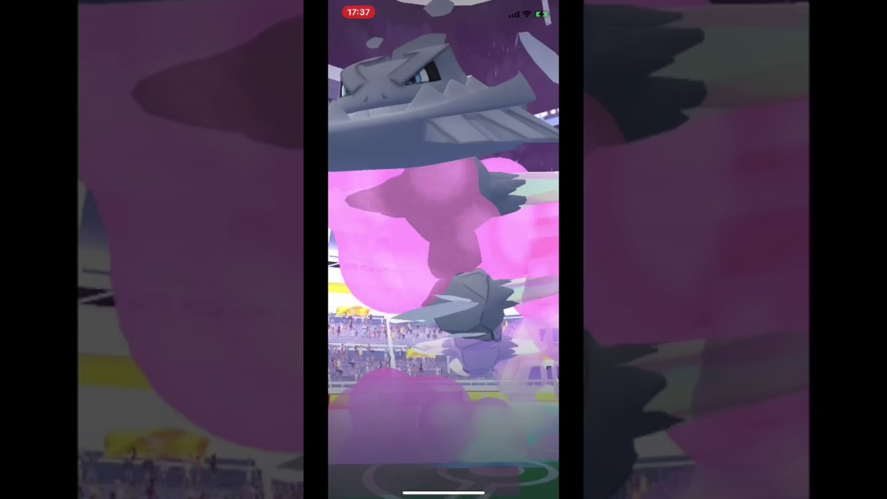 【初メガハガネール】#メガハガネール　#ハガネール　#shorts ＃Shorts #pokemongo #ポケモンgo #初メガハガネール　#メガレイド