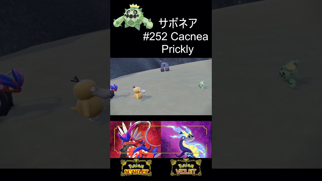 #252 Cacnea サボネア Pokémon Scarlet/Violet
