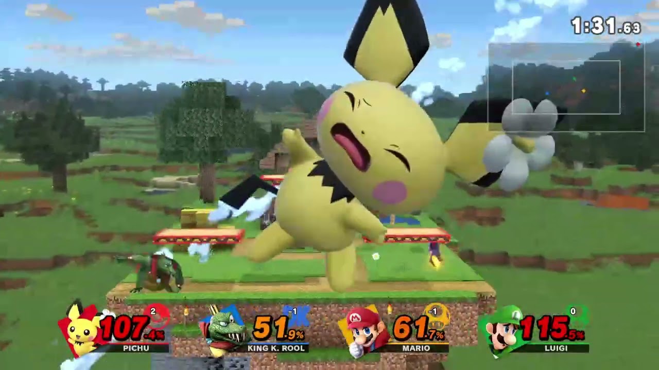 スマブラSP リプレイ タイム制 6173 [23年06年分]【ピチュー 快勝 1P自分】