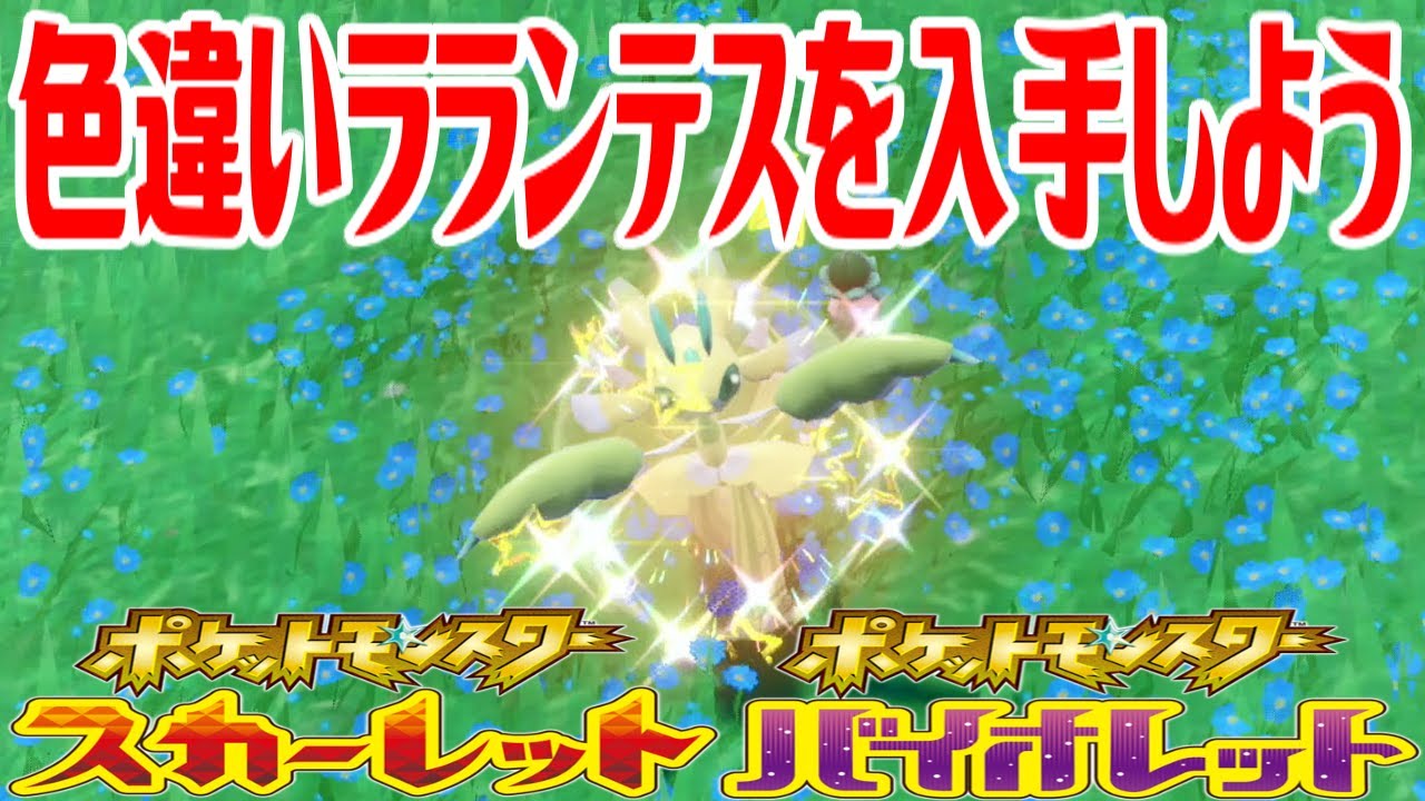 【ポケモンSV】色違いラランテスを入手しよう【ポケットモンスター スカーレット・バイオレット】Pocket Monsters