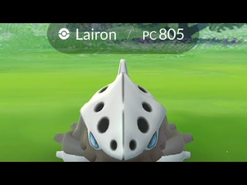 CATCHING POKÉMON GO LAIRON コドラ Kodora | Galegon | Stollrak | 갱도라 | 可可多拉 |  โคโดรา |  Лайрон