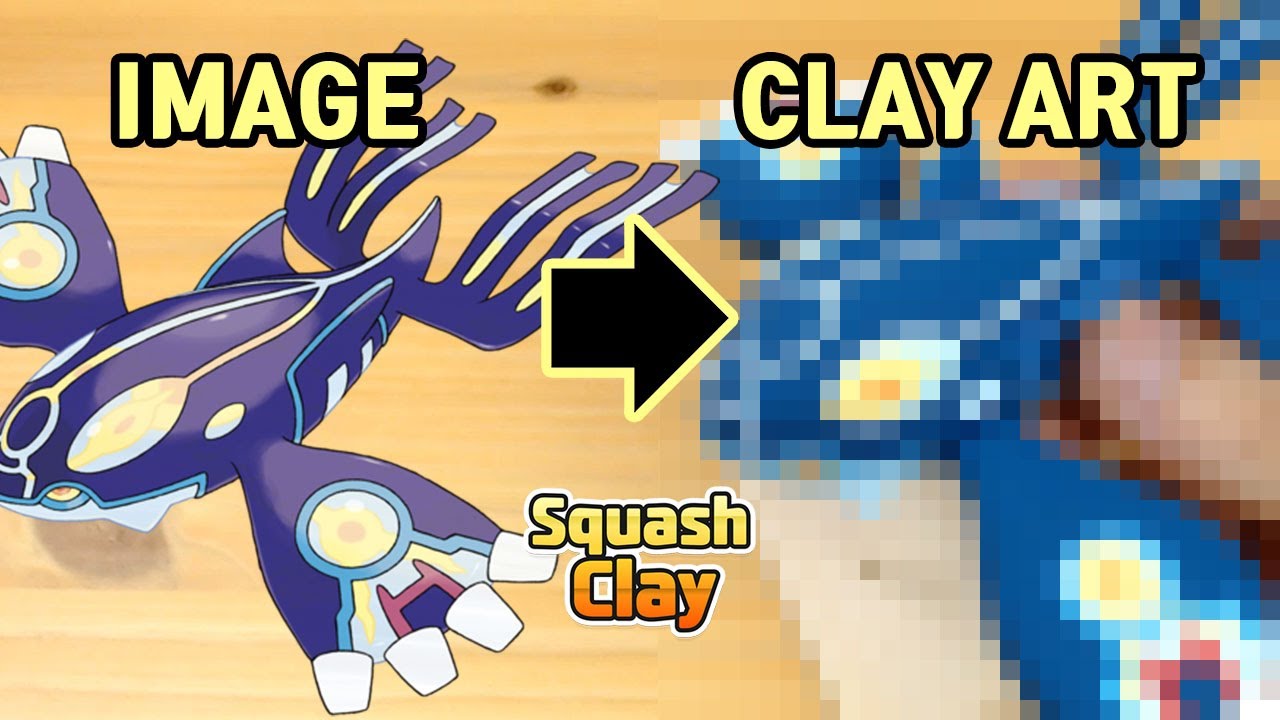 Sculpting Primal Kyogre Water-type Legendary Pokémon Clay art