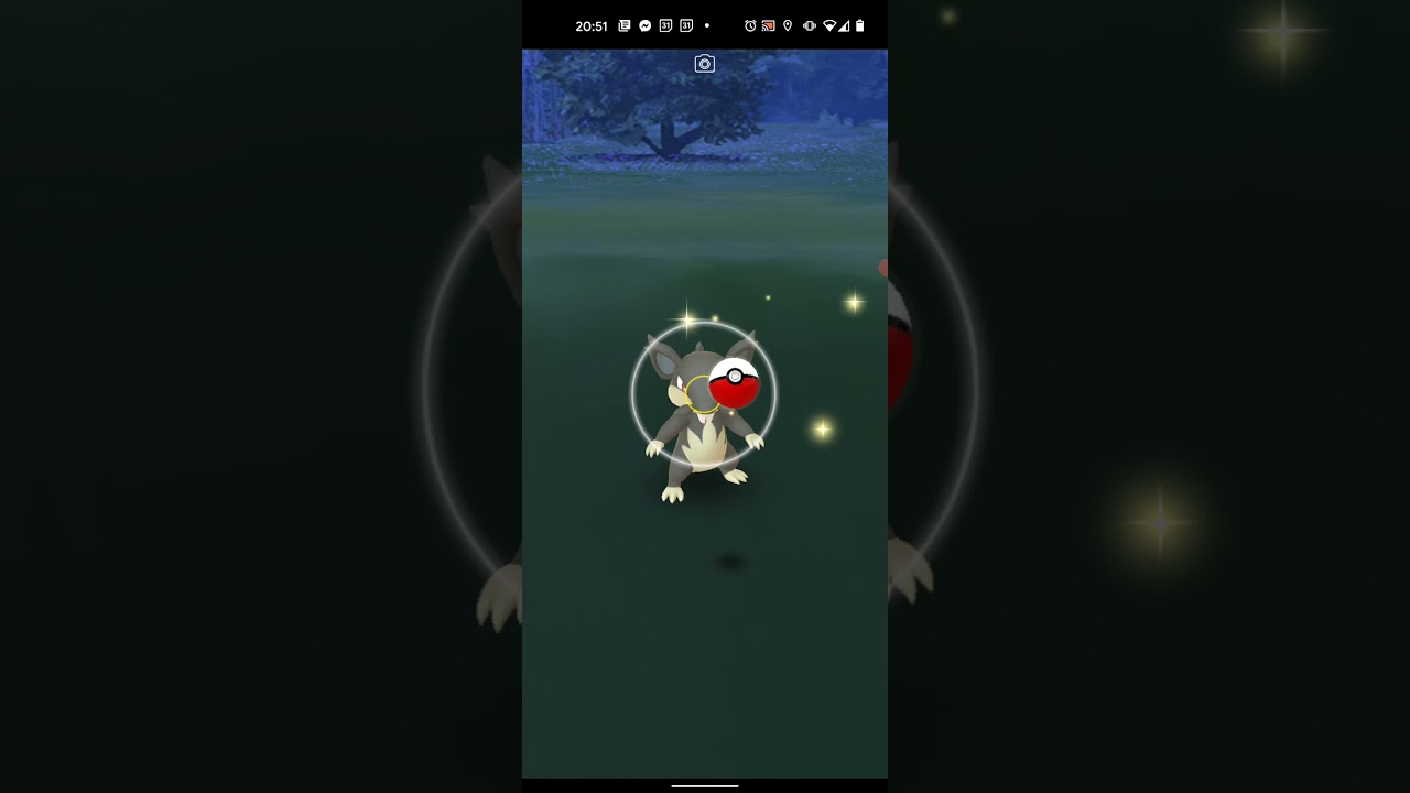 【ポケモンGO】アローラコラッタをワンショット・エクセレント・カーブスローでゲットしただけの動画
