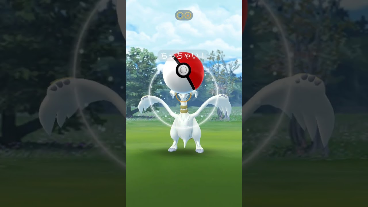 あ！野生のレシラムが飛び出してきた #ポケモン