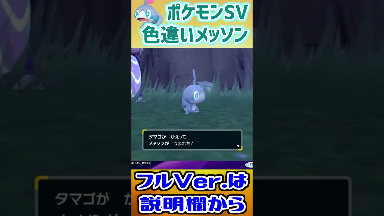 色違いメッソンが出てきた瞬間【ポケモンSV】#shorts