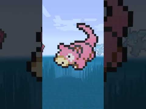 ヤドンの日　#shorts  【マイクラ ポケモンドット絵】【 Minecraft マインクラフト】