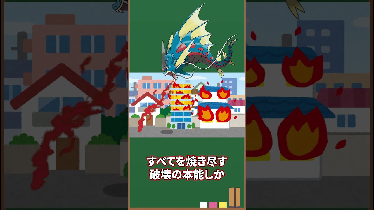 【ギャラドス】メガシンカすると可哀想なポケモン【裏設定】#shorts