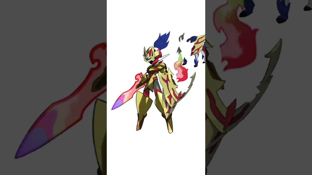 ソウブレイズとザマゼンタ合成。火の騎士ポケモン