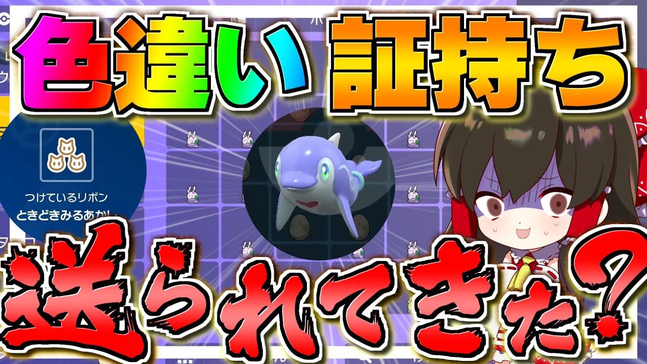 【ポケモンSV】ガチ謝罪⁉色違い証持ちイルカマンをダイコウカンカイで受け取ってしまった実況者の恥【ゆっくり実況】【ポケモンスカーレット・バイオレット】