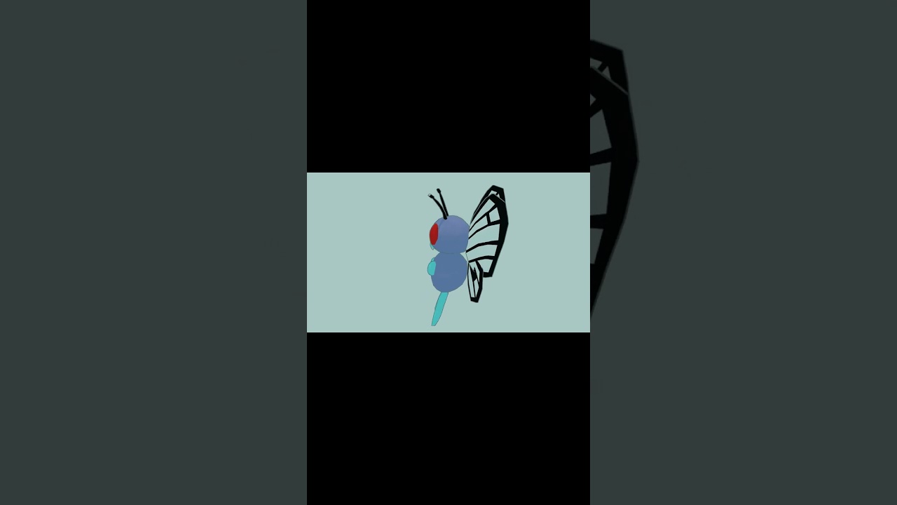 一日一体モデリング　六日目　バタフリー