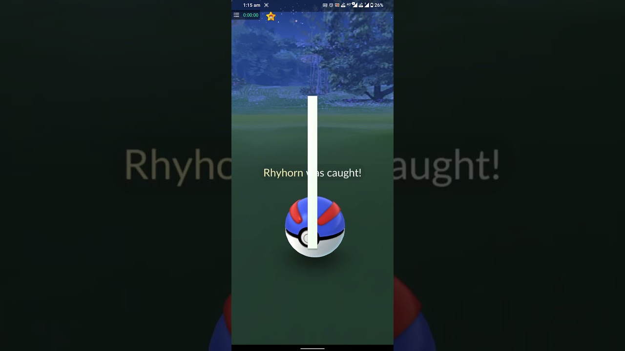 Catching shiney Rhyhorn Pokémon Go