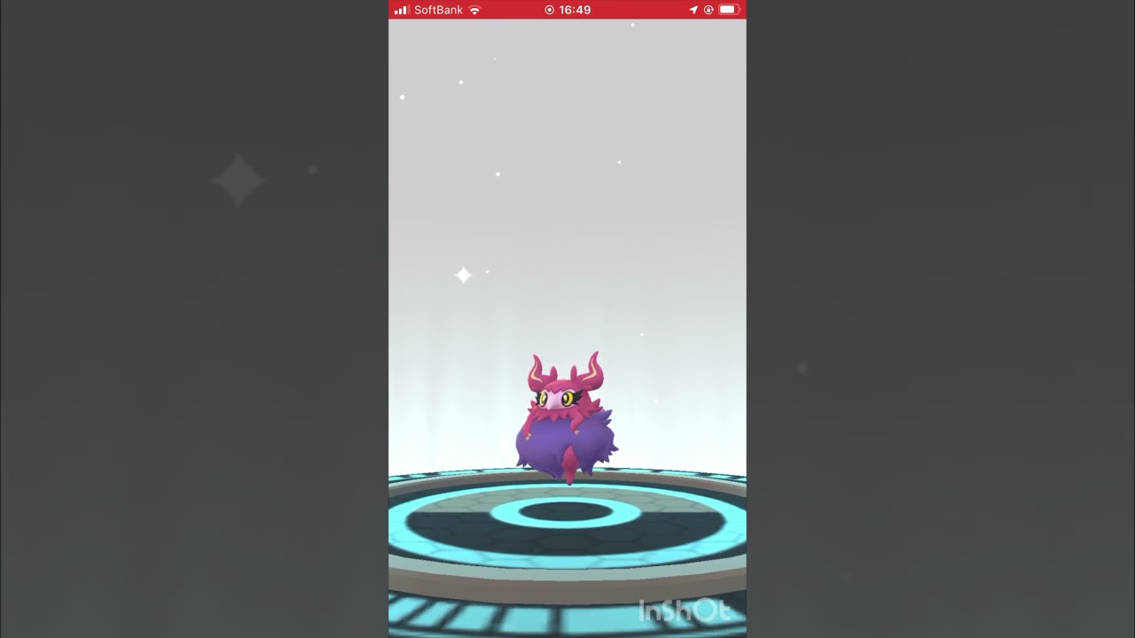 色違いのシュシュプをフレフワンに進化させてみた！ #ポケモンgo #pokemongo #色違い #shorts