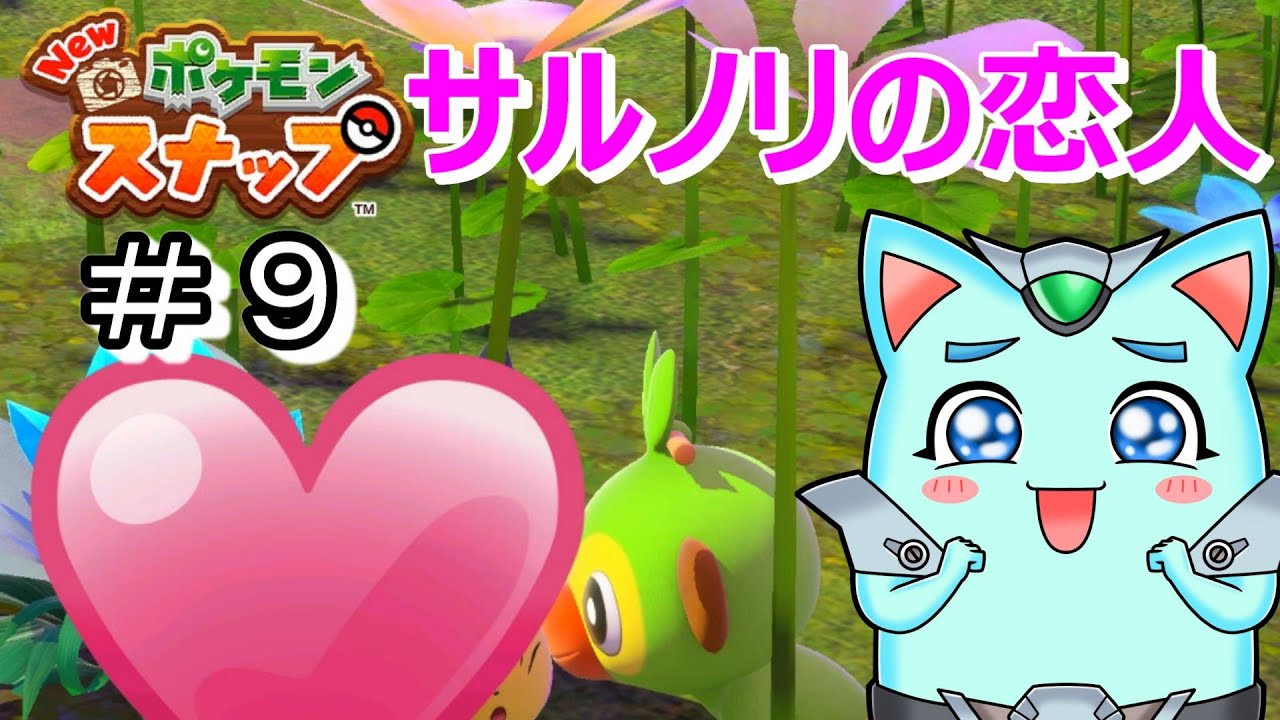 サルノリの恋人が発覚しました！　【Newポケモンスナップ】　　ポケモン＃９　ついてるゲーム