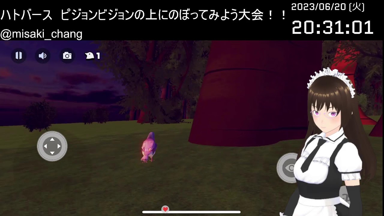 ハトバース　ピジョンビジョンの上にのぼってみよう大会！！
