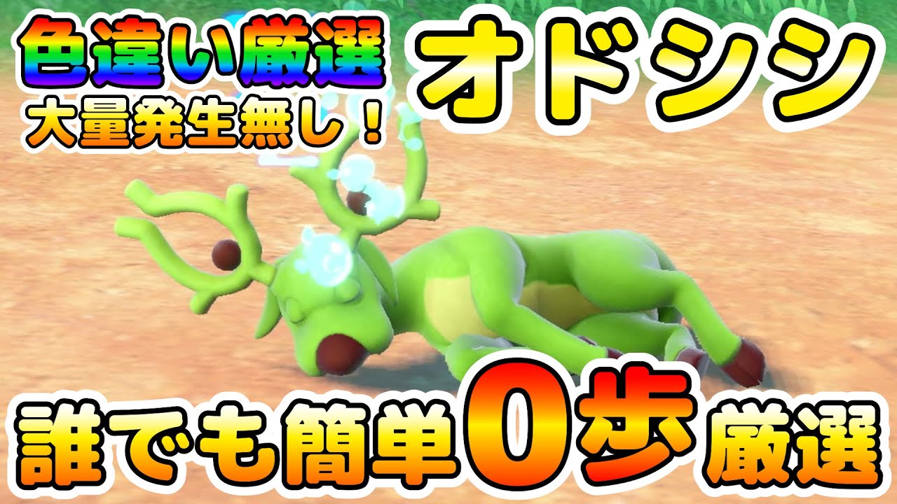 【ポケモンSV】オドシシの色違い厳選オススメ場所！大量発生無しで誰でも簡単０歩厳選！【色厳選】