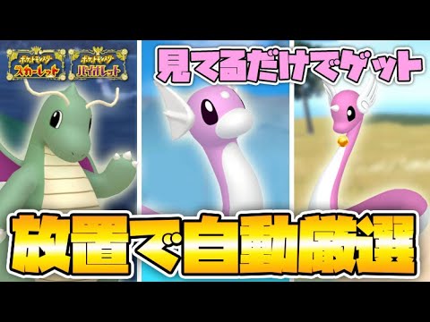 【ポケモンSV】見てるだけ！ほぼ自動放置で色違いカイリュー・ミニリュウ・ハクリューを捕まえる方法