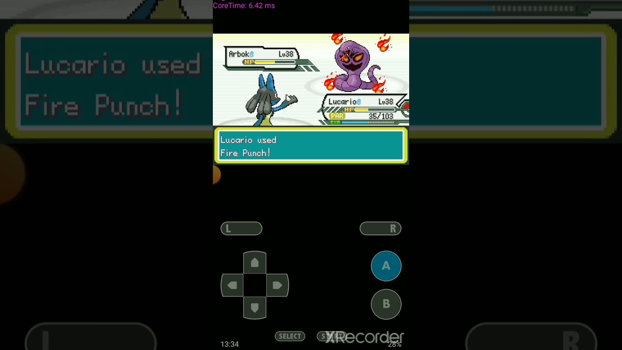 lucario vs arbok #youtubeshorts #youtube #shorts #pokemon