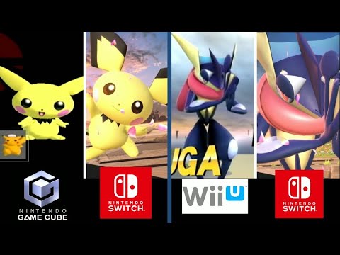 【歴代スマブラ】ゲッコウガ＆ピチューの勝利ポーズ集！！