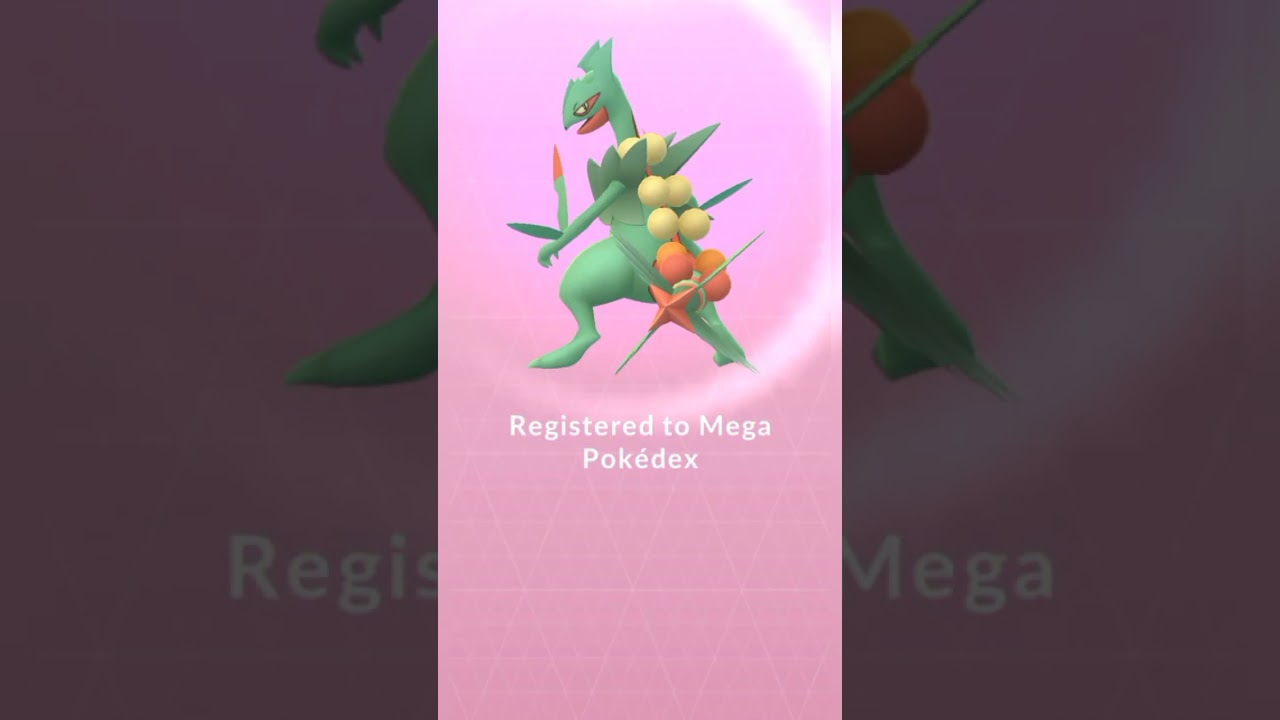 SCEPTILE 🌱 EVOLVED ONTO MEGA SCEPTILE 🌱💚🌿 @Pokemongo01 #pokemongo #shortsfeed #pokemon #shorts