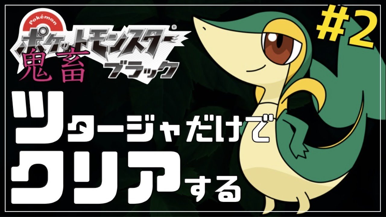 ブラックをツタージャ単騎縛りでクリアする#2【ポケモンBW】