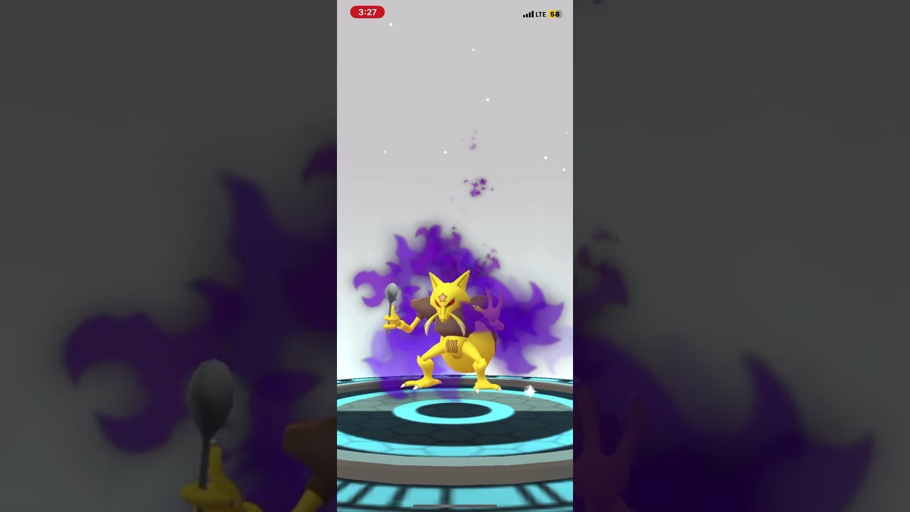 Corrupted ￼abra tran into corrupted kadabra Pokémon go  202￼