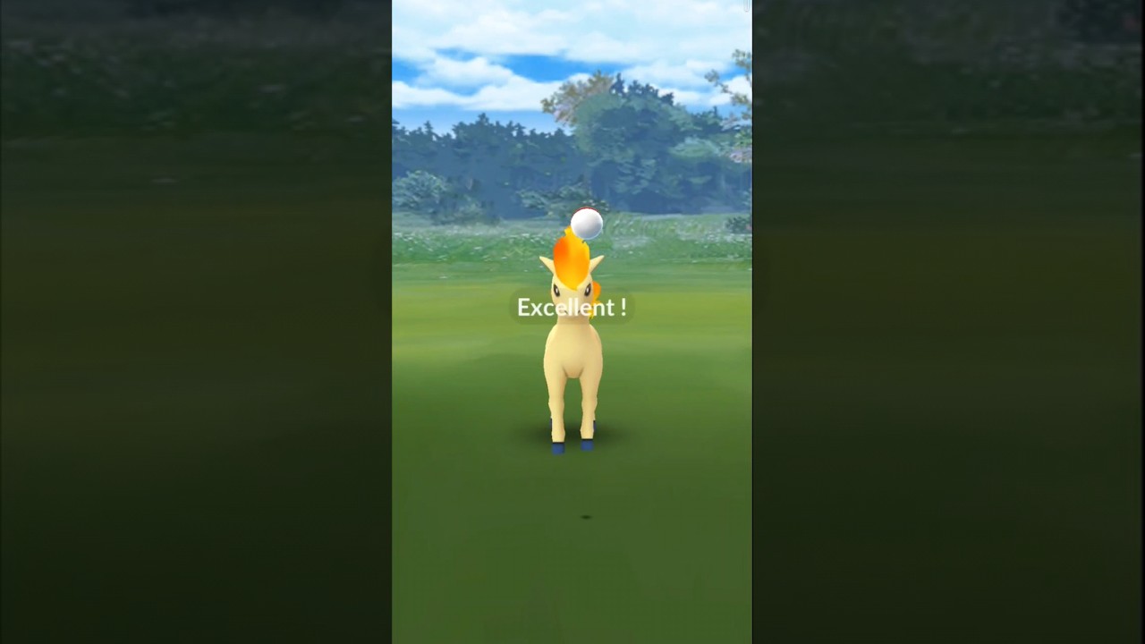 【ポケモンGO】 No.0077 ポニータへのエクセレントスロー 【エクセレントスローずかん】