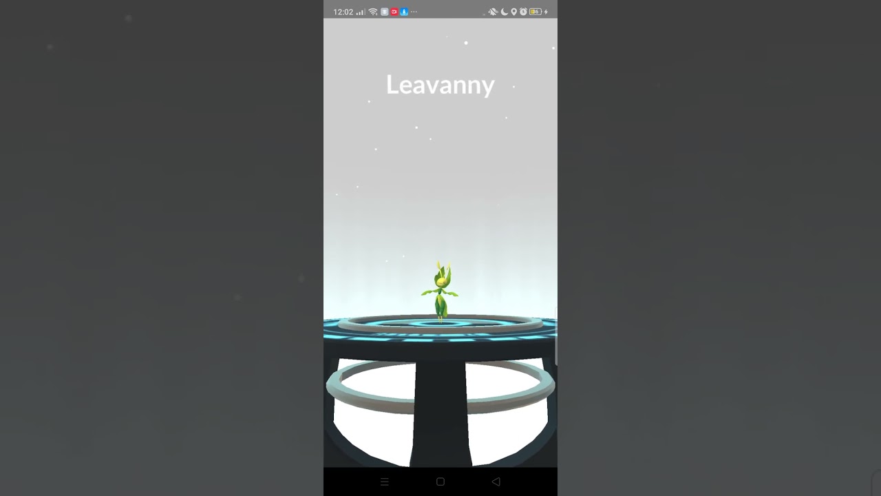 Evolving Swadloon to Leavanny in Pokemon Go
