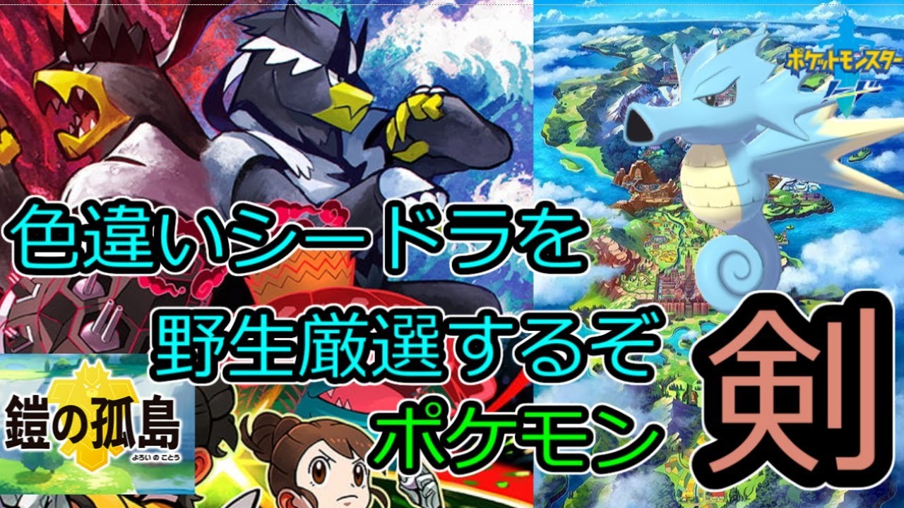【野生証色厳選】色違いのシードラを厳選するぞ　その4【ポケモン ソード】