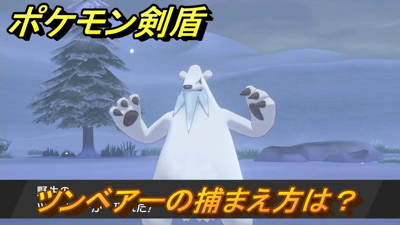ポケモン剣盾　ツンベアーの出現場所は？オススメの場所は？天気は？ポケモン図鑑コンプへの道！　最新版【ポケモンソード・シールド】