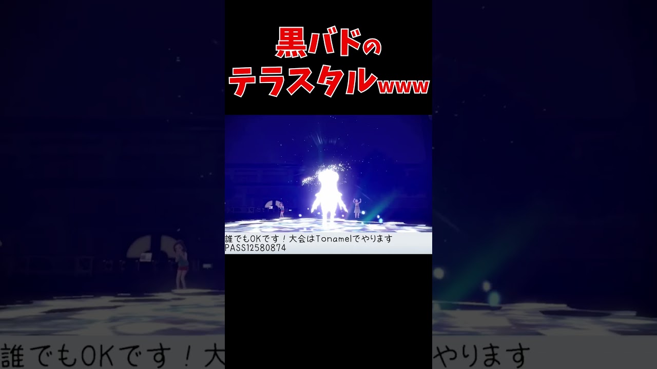黒バドレックスのテラスタル…ｗ【#ポケモンSV #shorts】