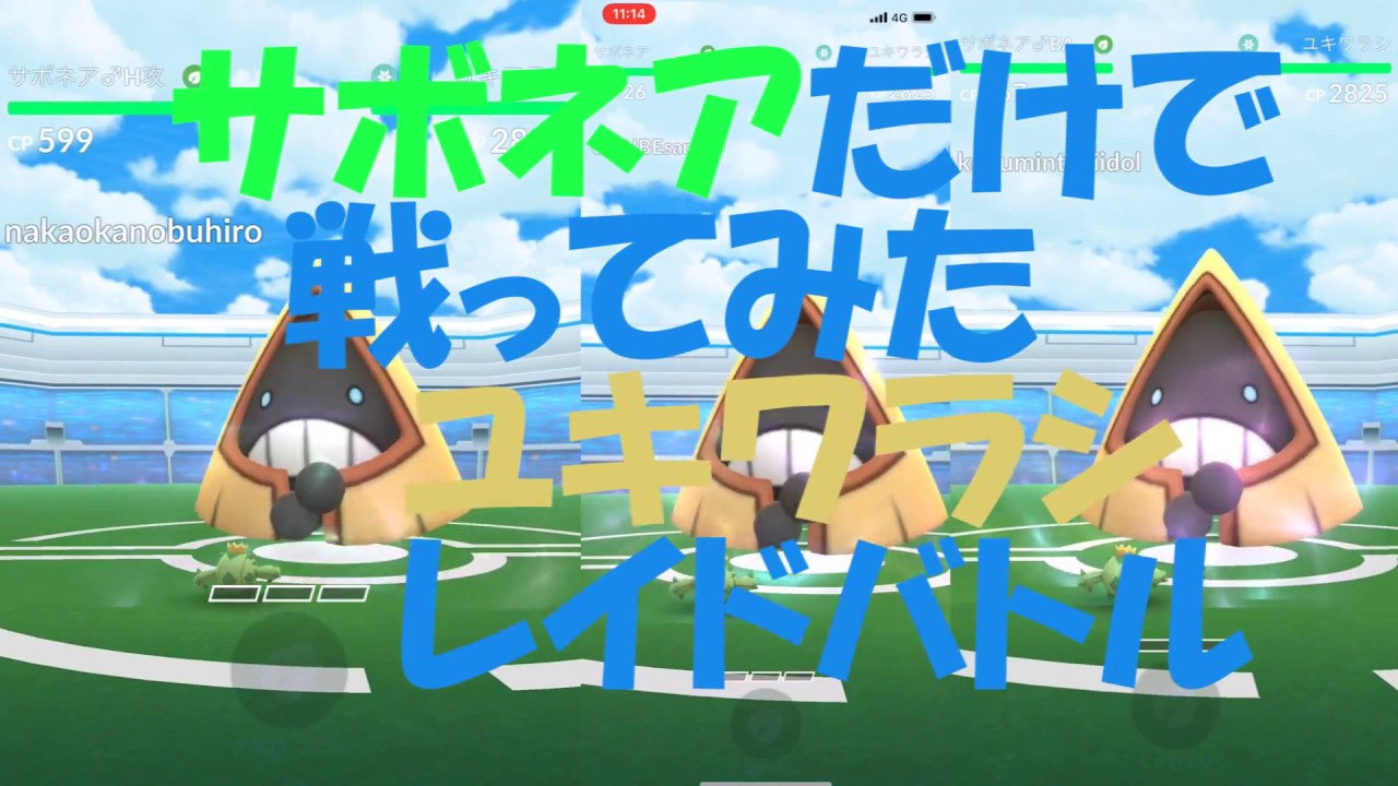 【ポケモンGO】サボネアだけで戦ってみた　中岡伸広