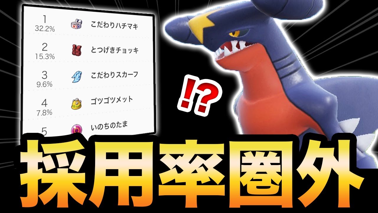 【謎アイテム】レギュDで結果を残した”ガブリアス”がマジで上振れ量産ポケモンすぎるww【ポケモンSV】【スカーレット/バイオレット】育成論付き