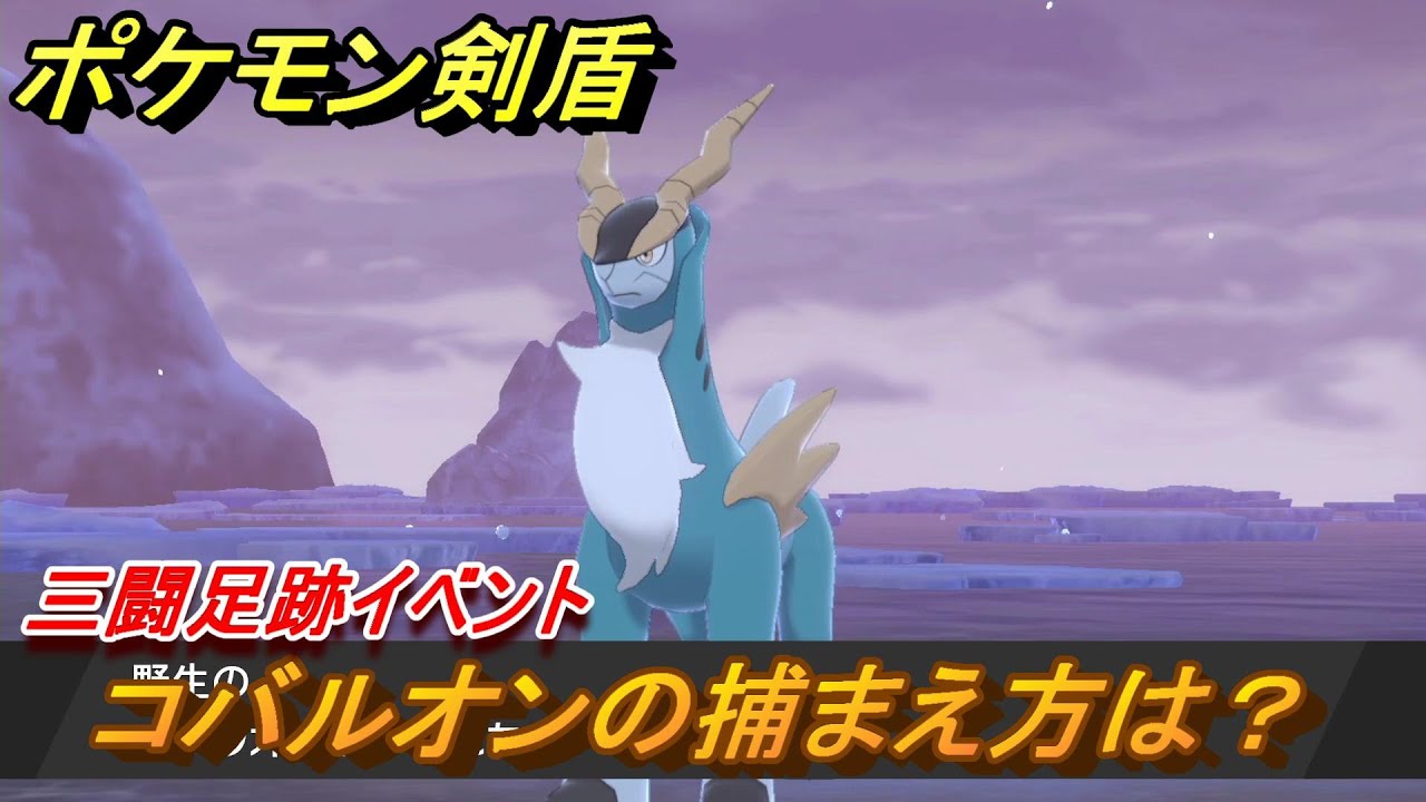 ポケモン剣盾　コバルオンを捕まえる方法！三闘足跡イベント！ポケモン図鑑コンプへの道！　最新版【ポケモンソード・シールド】