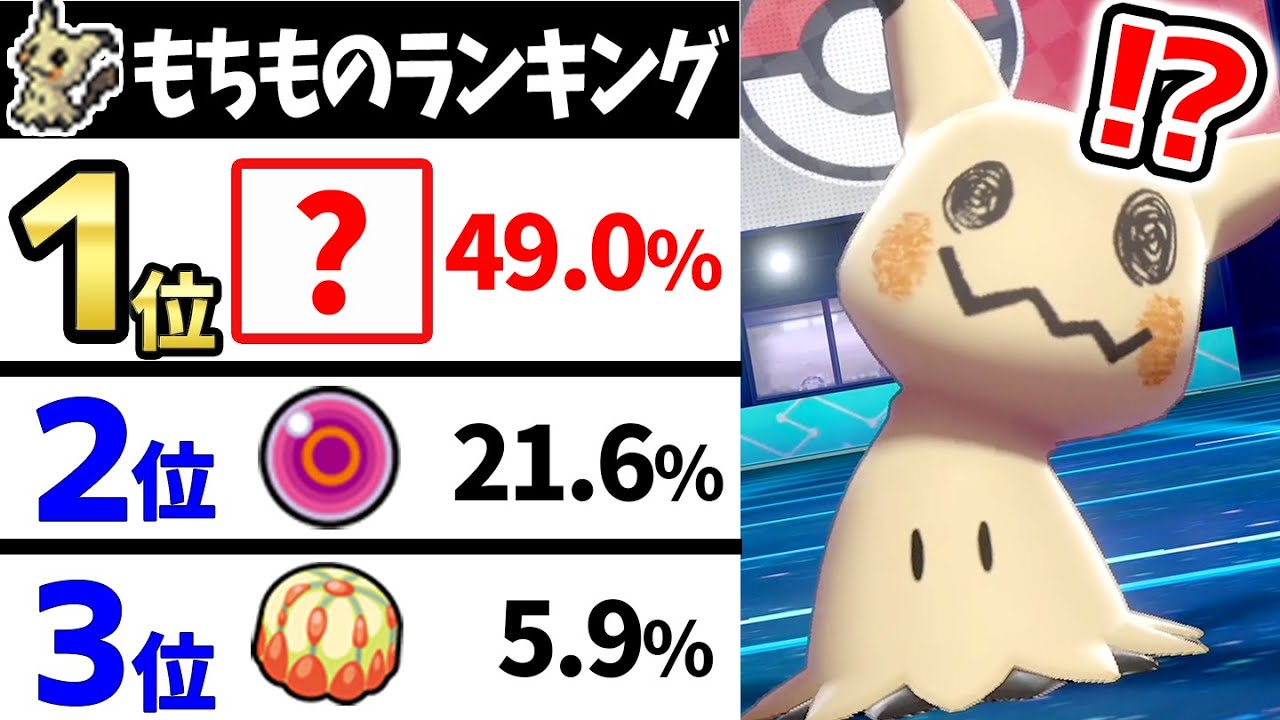 絶対王者「ミミッキュ」の持ち物に今異変が起きています…【ポケモン剣盾】
