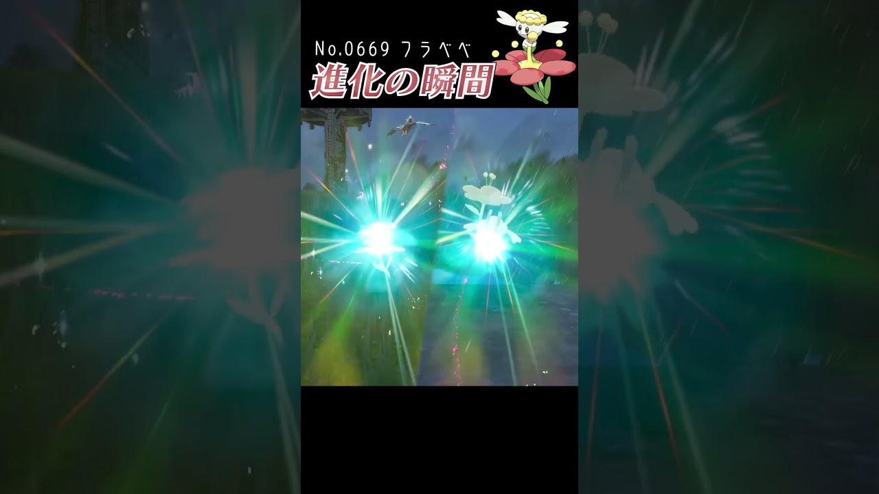 【バイオレット】フラベベ 進化の瞬間 #shorts