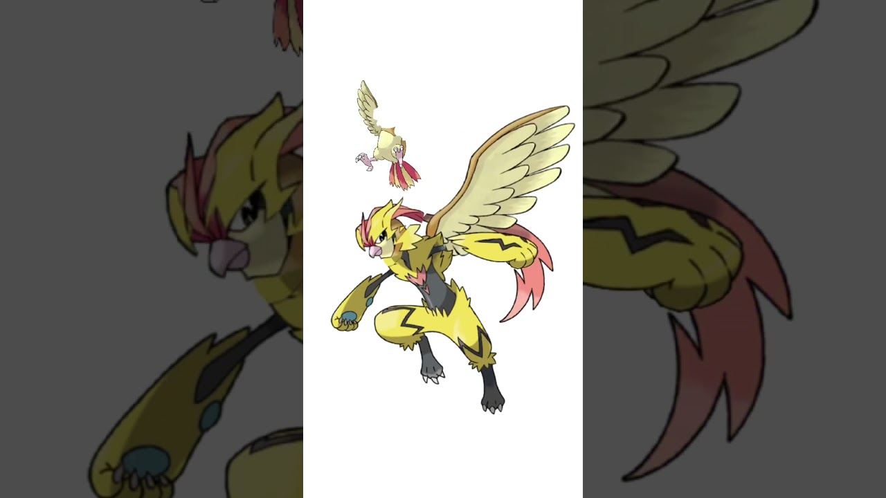 ピジョン＋ゼラオラ合成。鳥人ポケモン