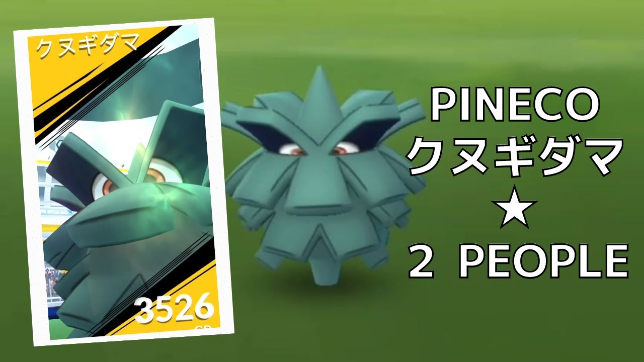 【Pokémon GO】Raid battle/Pineco/ポケモンGO/レイドバトル/クヌギダマ