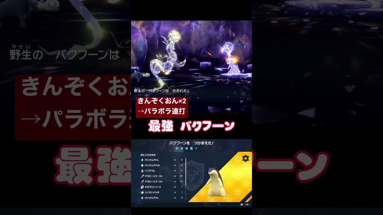 【ポケモンSV】最強バクフーン！ミライドンでソロレイド