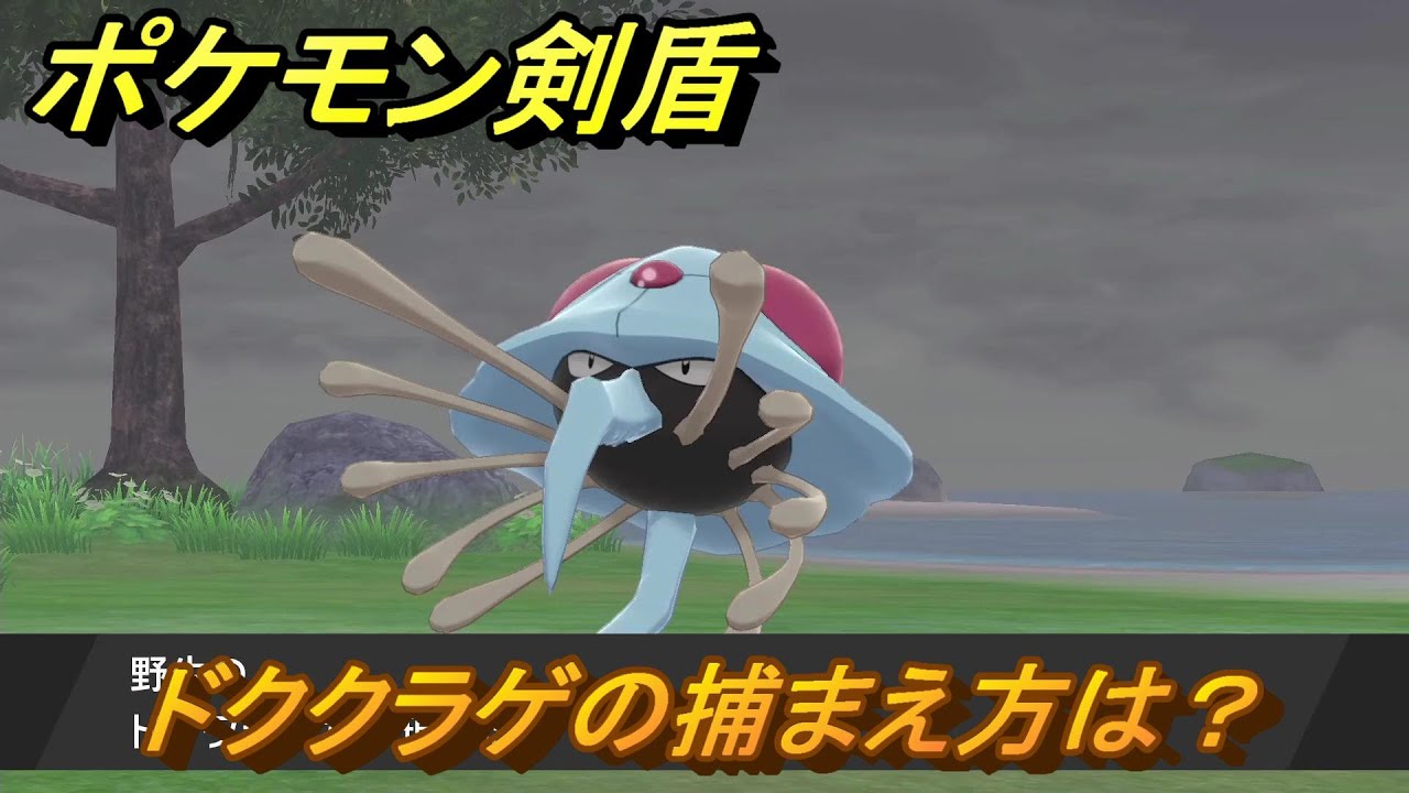 ポケモン剣盾　ドククラゲを捕まえる方法！オススメの場所は？天気は？ポケモン図鑑コンプへの道！　最新版【ポケモンソード・シールド】