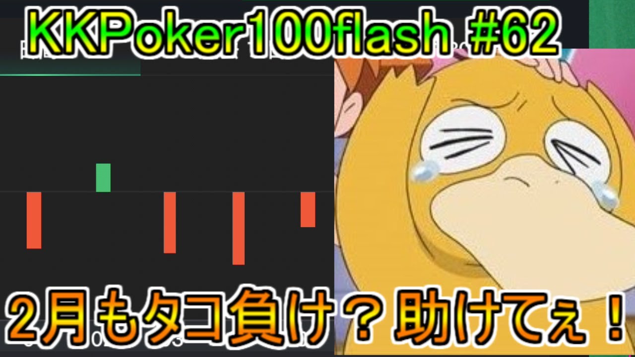 タコ負け注意報？！【KKpoker100flash】