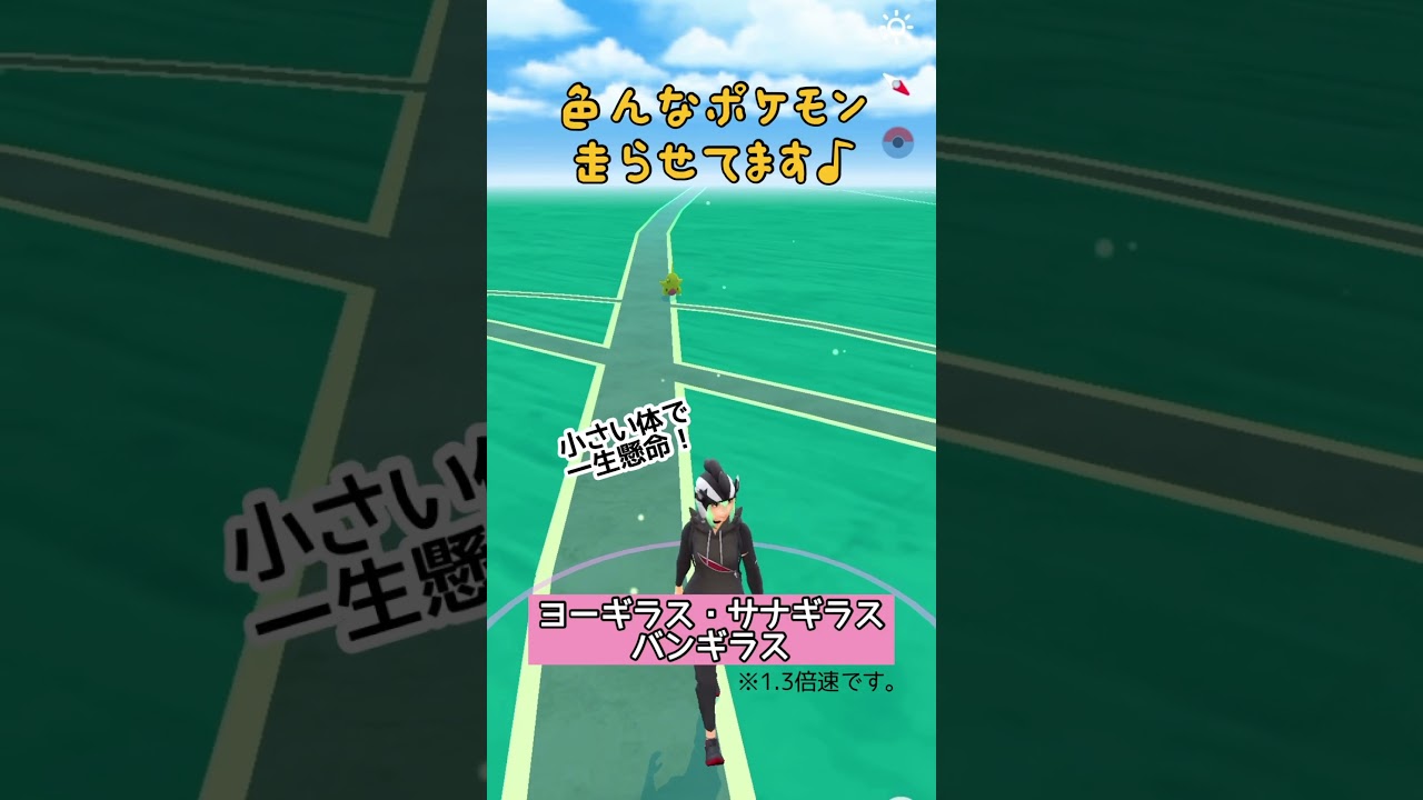 【ポケモンGO】#29 相棒ポケモンの移動する姿が好き♪(ヨーギラス・サナギラス・バンギラス)【PokémonGO】 #shorts